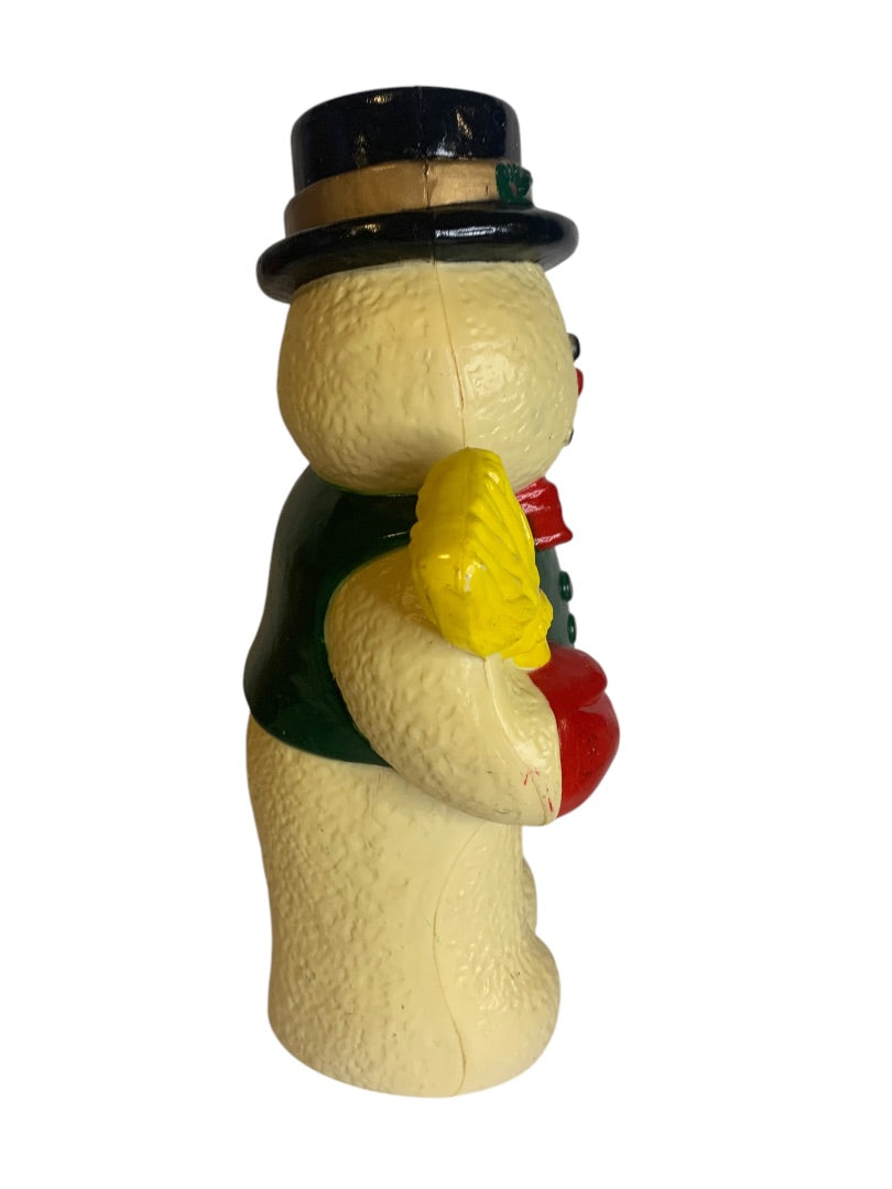 1997 Snowman Pathway Blow Mold Light Topper Dynagood  10 inch Hard Plastic