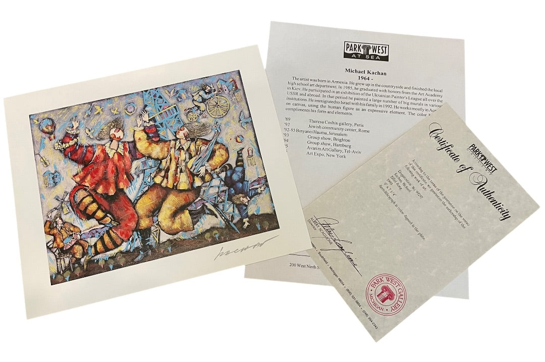 Lot of 6 Park West At Sea Seriolithographs and COA Bohlmann Steynovitz Lekinff Kachan Perez Fanch