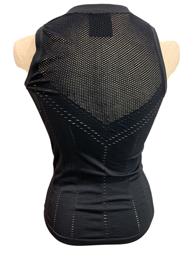 XS Athleta Womens Oxygen Cutout Mesh Style Tank Black