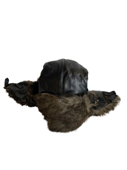Thermal Hat Flapper Hat Winter Hat New Adult Synthetic Fun Brown