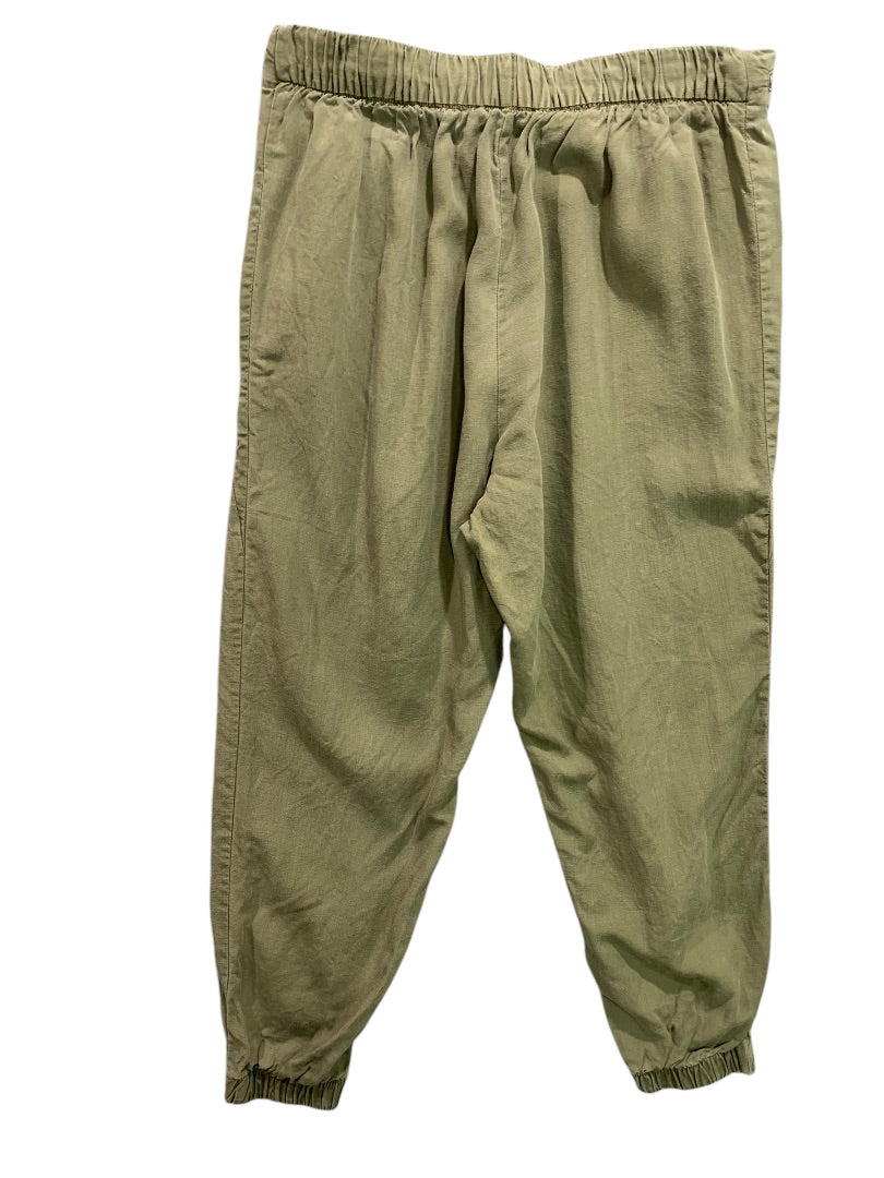 Small Dex Womens Army Green Lightweight Jogger Style Pants