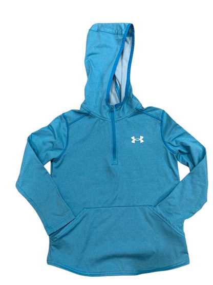 Medium Youth Under Armour Girls Pullover Hoodie Shirt Blue