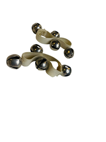 Set of 2 Child Vintage Jingle Bell Elastic Bracelets Costume Handmade Angel