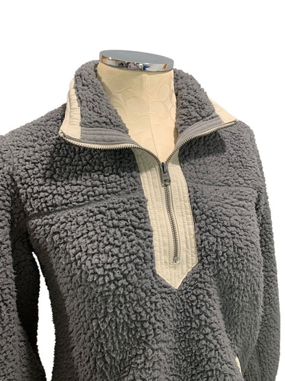 Small Abercrombie & Fitch Womens Pullover Soft Sherpa Jacket