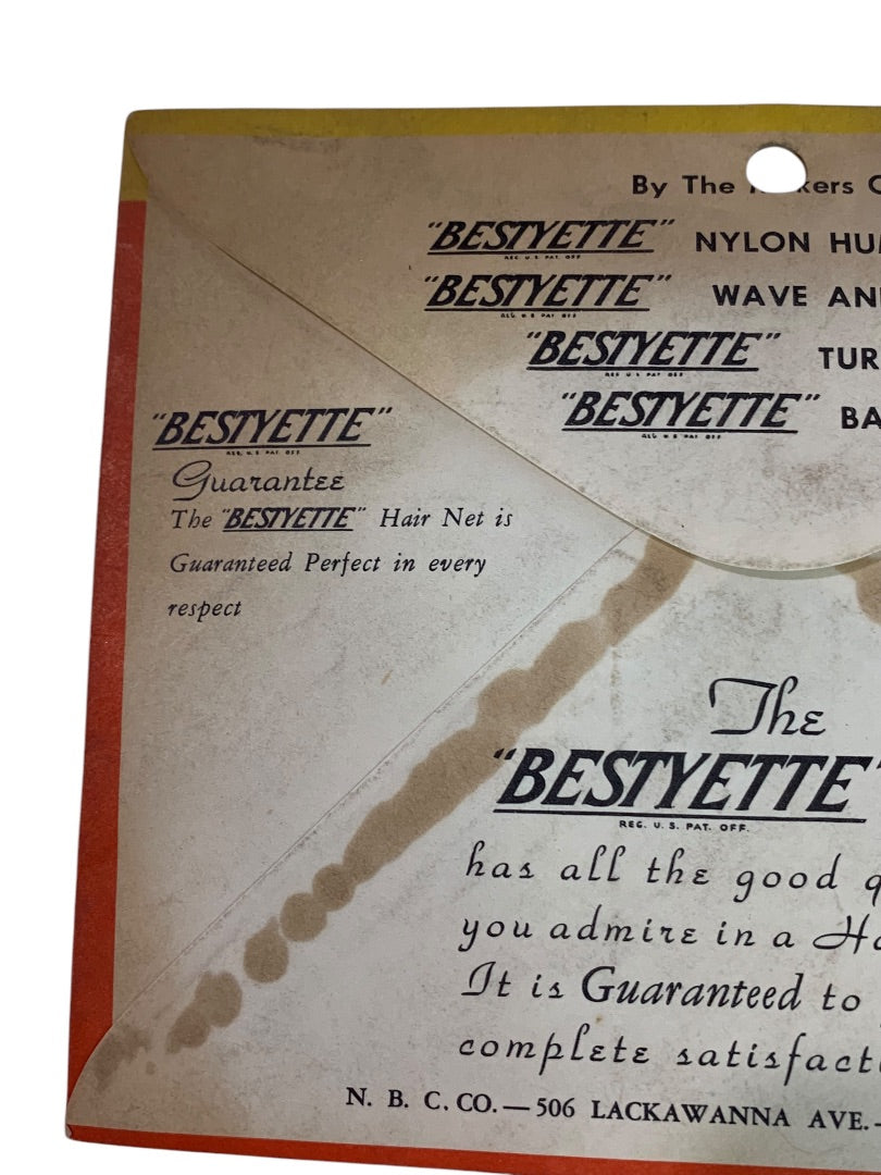 Vintage Bestyette Hair Net 3 Packs Regular Size Light Brown Scranton PA