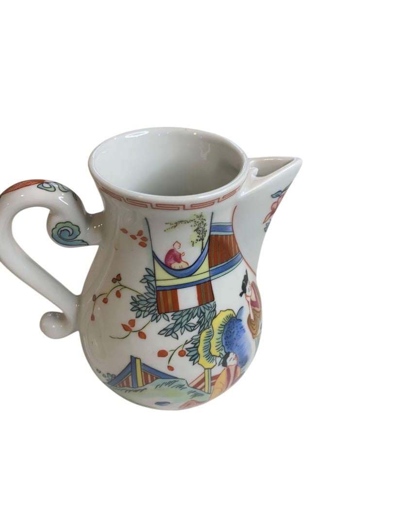 1980s Frankin Mint Fine Porcelain Collection Lidded Teapot 6 Inch