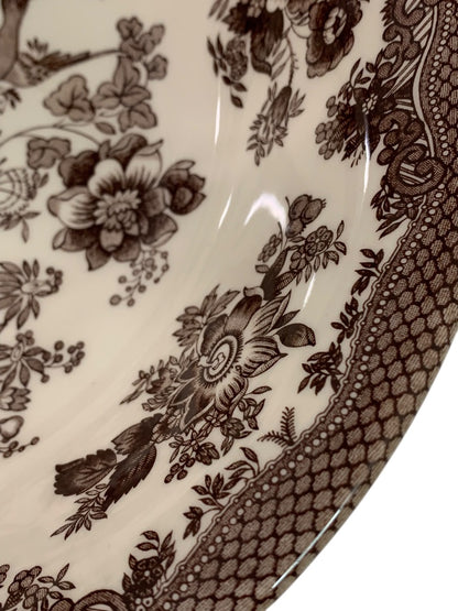 Royal Stafford Asiatic Pheasant Serving Bowl Brown 10.25 Inch Diameter