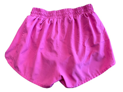Size 6 Sunzel Lined Running Shorts Womens Lightweight Zip Pocket Pink