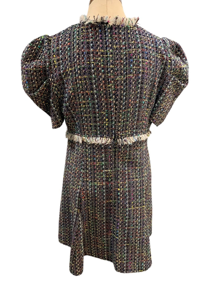 Large Fate Amelia Tweed Dress A-Line New Tulips