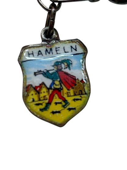 German Silver 800 Rev Fritz Vintage Charm Bracelet Souvenir 6 Inch