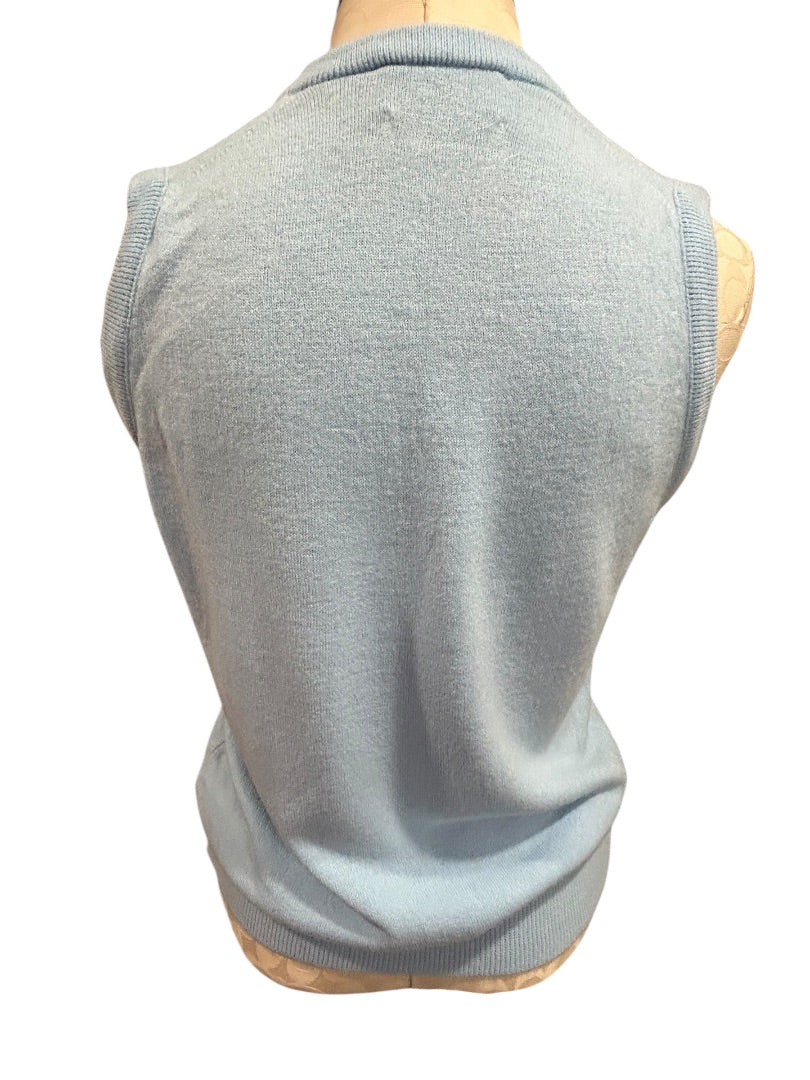 Medium Lady Pickering Sweater Vest Vintage Basking Ridge Country Club 1950s