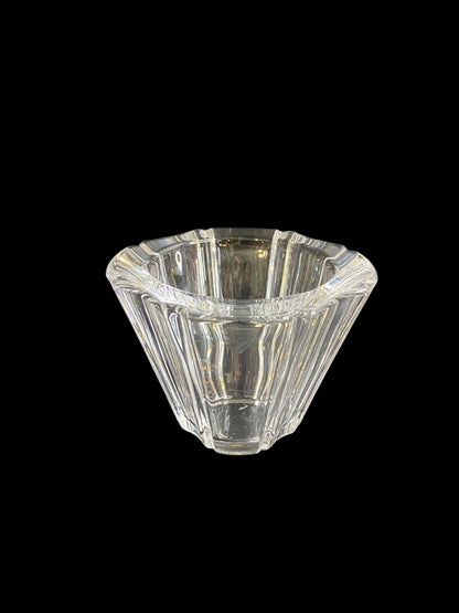 Orrefors Sweden Crystal Northern Lights Dream Bowl Candle Holder 3.5 Inch