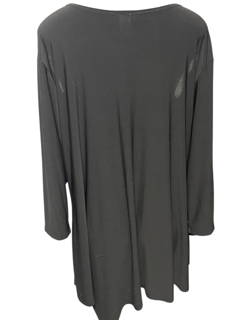 1XL Come N See Cold Shoulder Black Pullover Top Shirt Womens