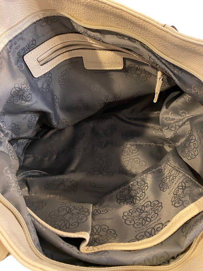 Enzo Angiolini Tote Shoulderbag Vegan Leather Beige Pebbled