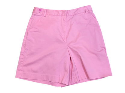 Size 8 Lilly Pulitzer Womens Pink Chino Shorts Coolmax Blend
