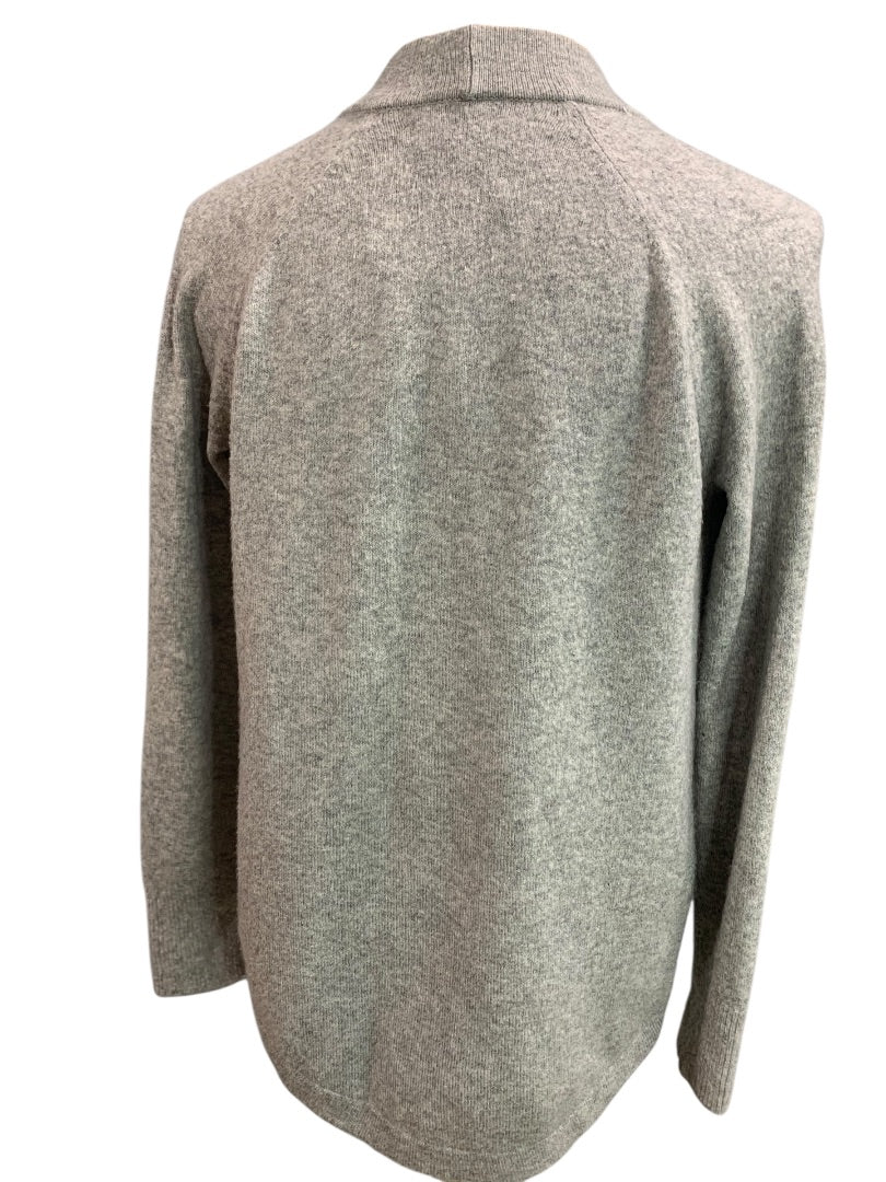XS Loft Womens Gray Open Cardigan Sweater Tunic Length