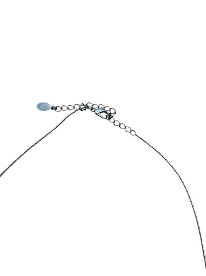 Express Pink Sphere Bead 45 Inch Strand Necklace Gun Metal Silver Lobster Clasp