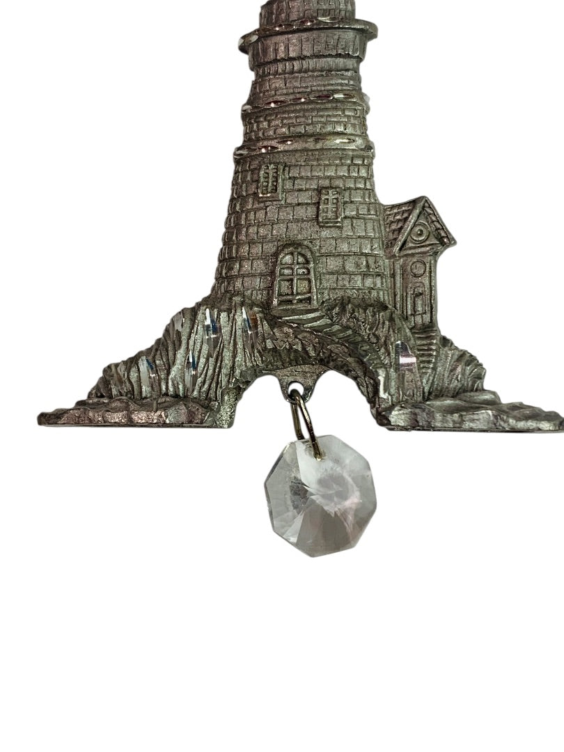 Spoontiques Pewter Ornament Suncatcher Prism Lighthouse 2.75 Inch