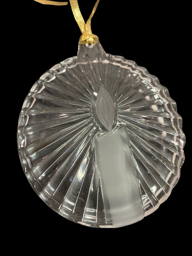 Mikasa Crystal Ornament Christmas Shining Candle 3.25" QQ180/525