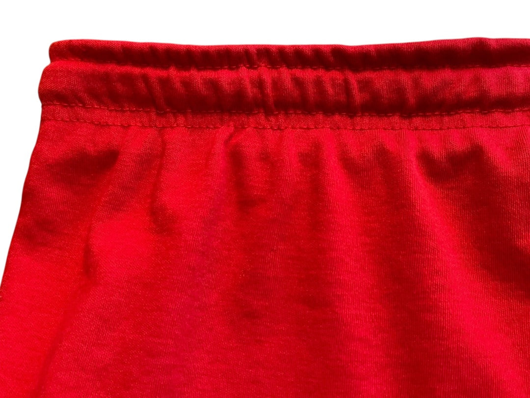 6X 42/44 Woman Withing Elastic Waist Drawstring Knit Capri Pants Red