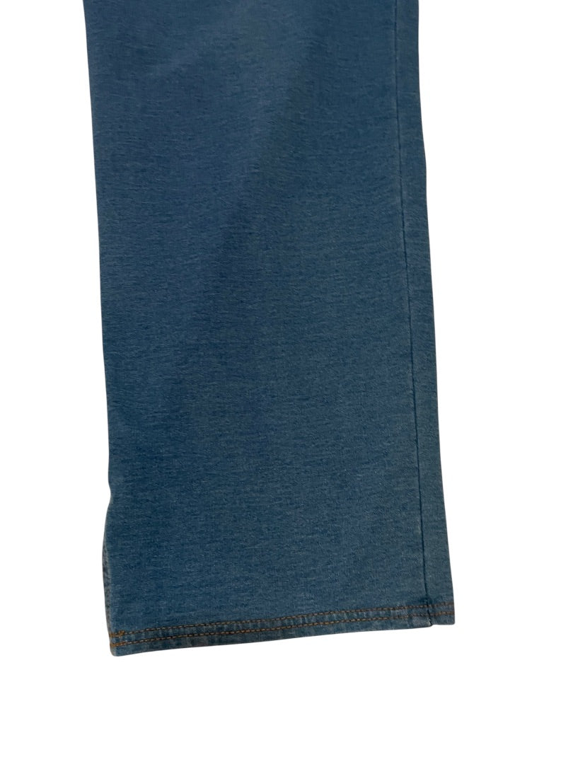 5X Catherines Pull On Elastic Waist Knit Jeans Pockets Blue New