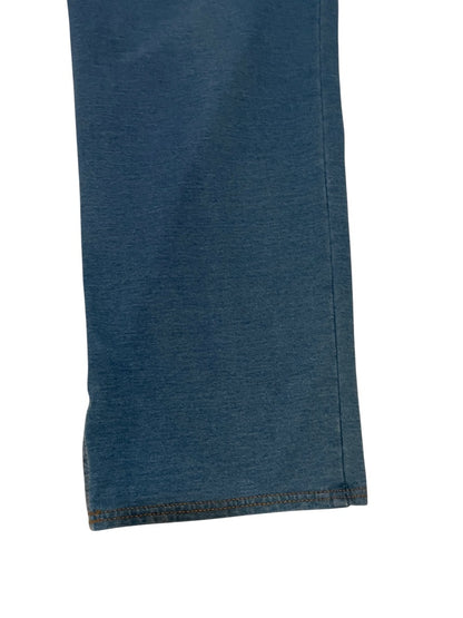 5X Catherines Pull On Elastic Waist Knit Jeans Pockets Blue New