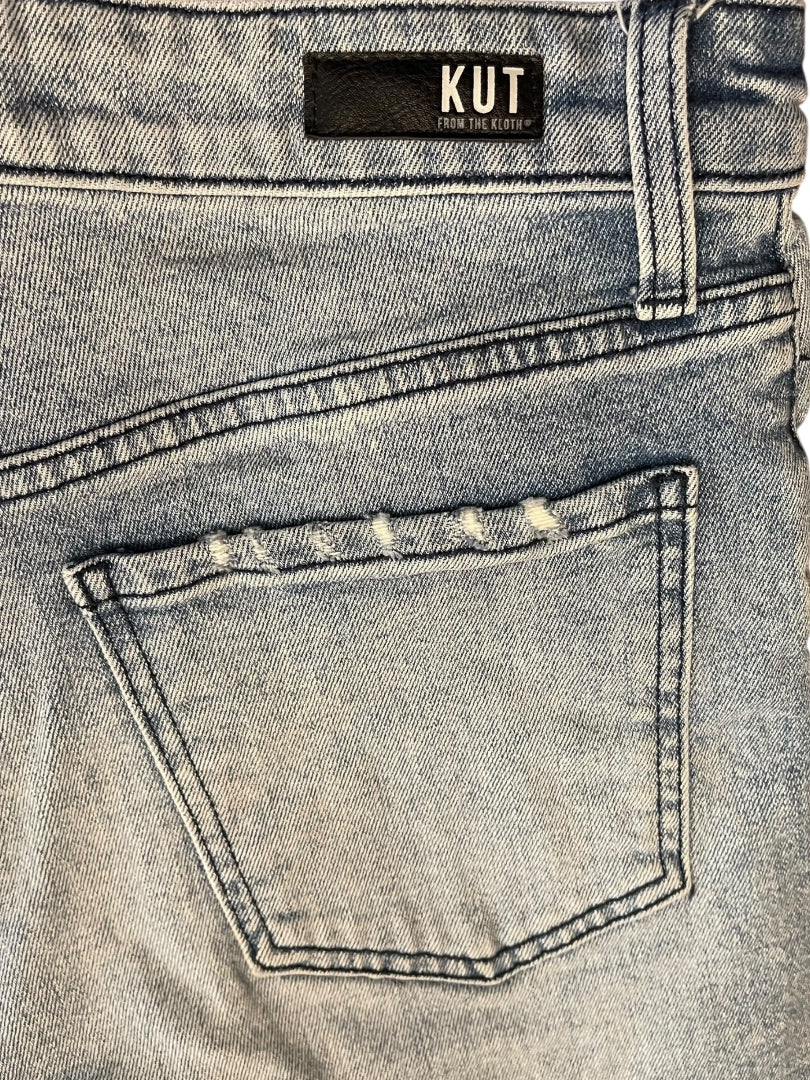 Size 4 KUT From the Kloth Distressed Denim Jean Shorts Womens