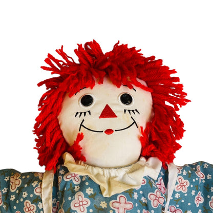 2004 Dakin Raggedy Ann Rag Doll Pinafore Dress 16 Inch