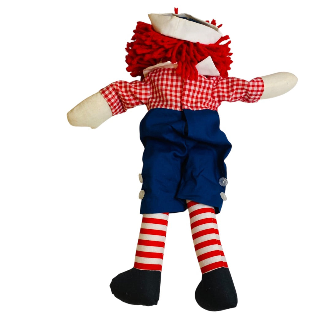 Vintage Handmade Raggedy Andy Rag Doll 15" Classic