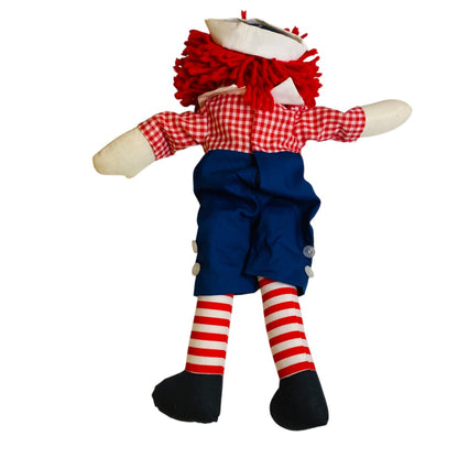 Vintage Handmade Raggedy Andy Rag Doll 15" Classic