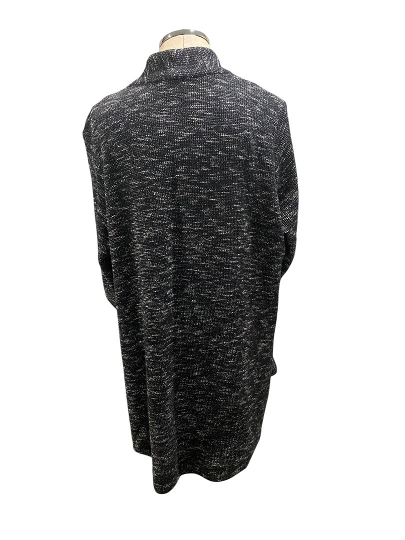 1X Eileen Fisher Woman Tweedy Knit Jacket Cardigan Pockets Tunic Length