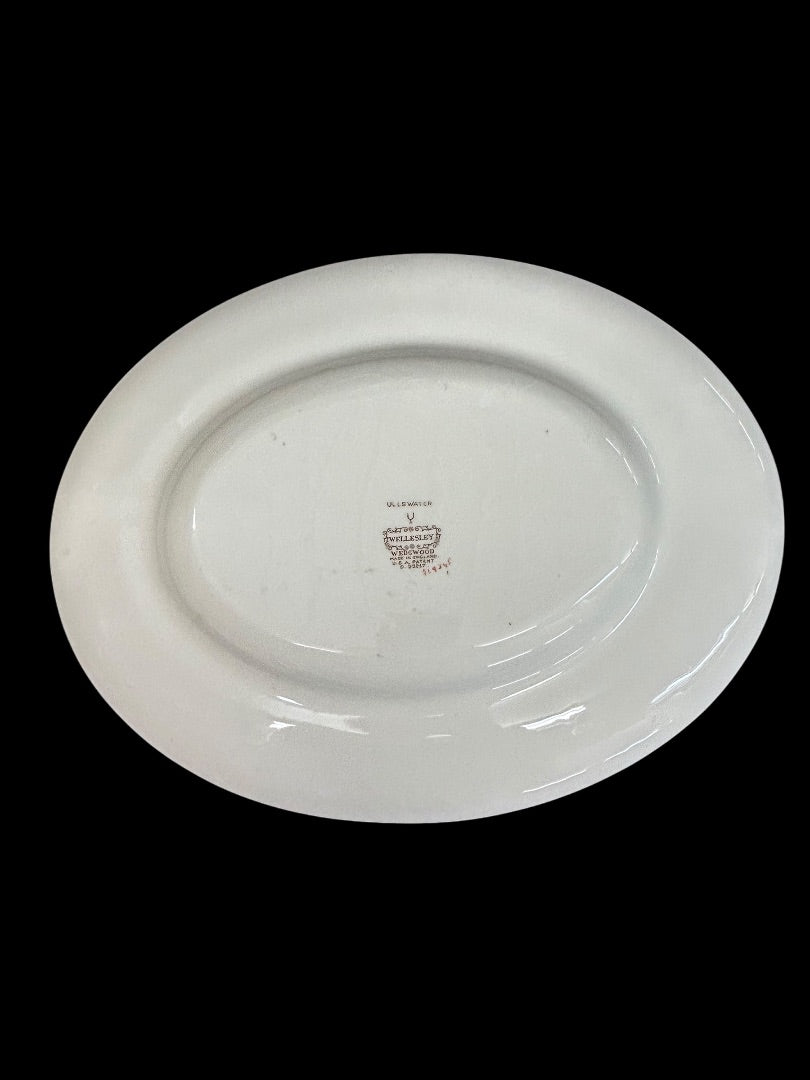 1940s Wellesley Wedgwood Ullswater China 14" Serving Platter