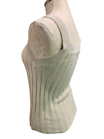 XS Loft Womens Tan Sweater Ribbed Sleeveless