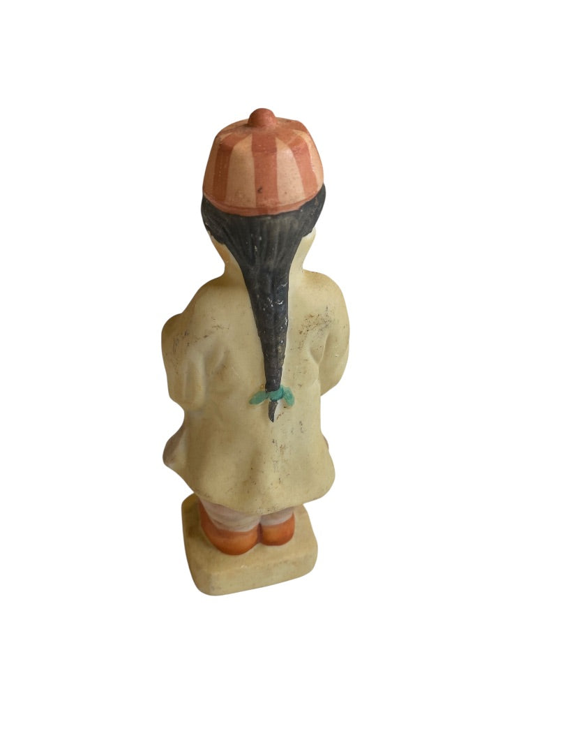 Vintage Japan Porcelain Figurine Man 4.25"