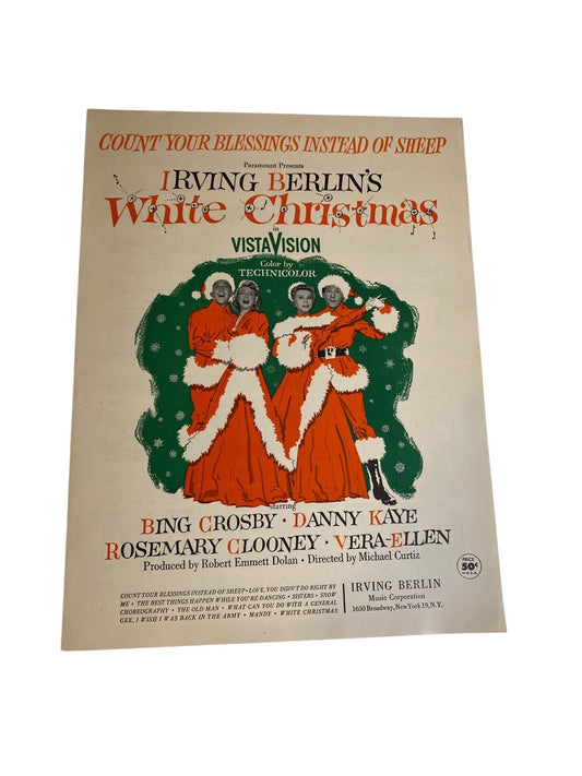 Count Your Blessings Instead Of Sheep by Irving Berlin 1952 Sheet Music