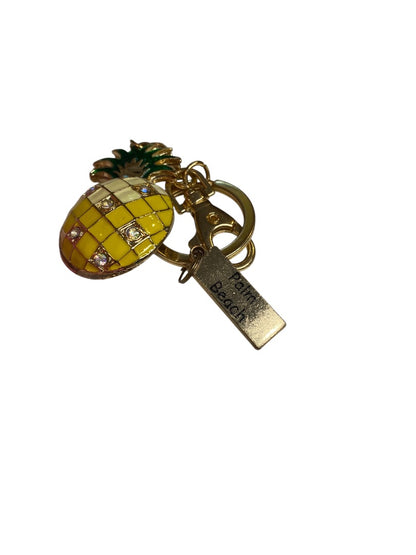 Set of 3 Key Rings Keychains Wristlet Pineapple Turtle Palm Beach