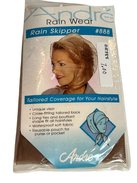 Andre Rain Wear Rain Skipper #888 Reusable Tailored Coverage Bonnet