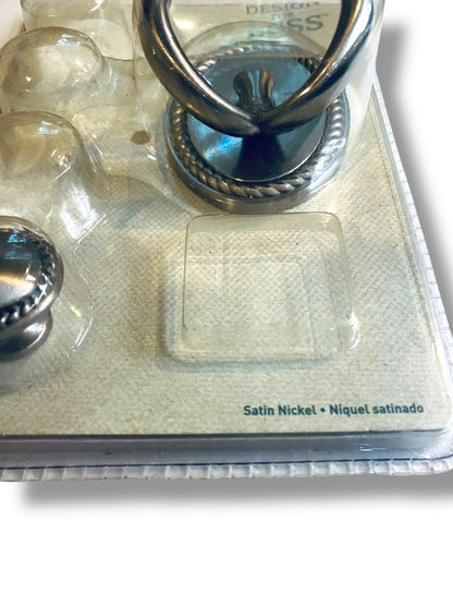 Design for Less Wall Hook and Drawer Pull Satin Nickel Finish 160257