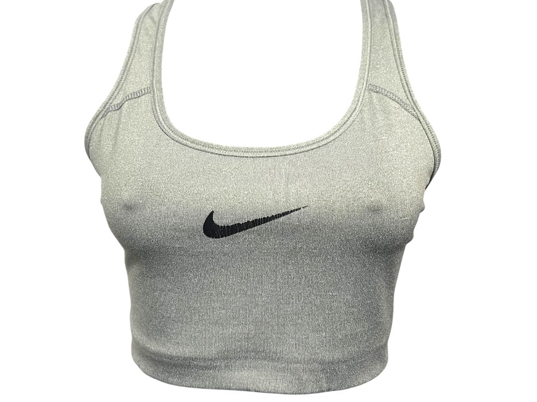 Medium Nike Dri Fit Sports Bra No Padding RN#56323 Gray