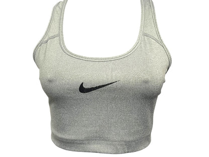 Medium Nike Dri Fit Sports Bra No Padding RN#56323 Gray