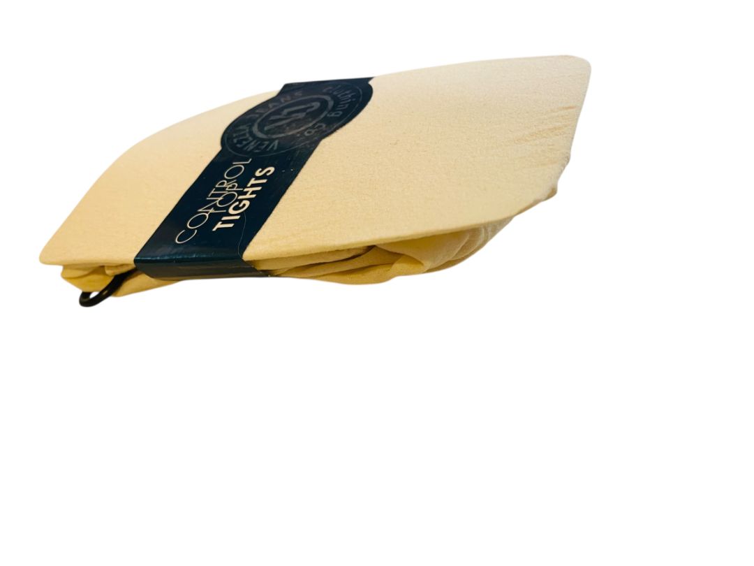 Venezia Jeans Control Top Tights Cream New Plus Size C/D