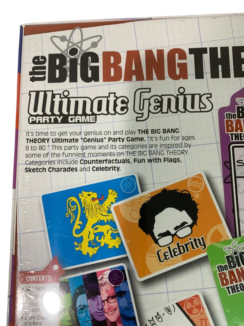 Spin Master The Big Bang Theory Ultimate Genius Party Game Brand New Sealed