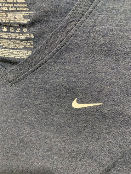 Size XXL Nike Womens Slim Fit V-Neck Navy Blue Tshirt