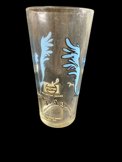 Road Runner Vintage Pepsi Collector Series Glass Warner Bros  1973