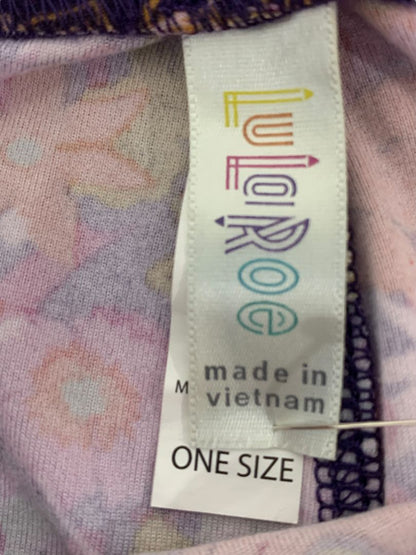 One Size LulaRoe Womens Leggings 3 Pair Assorted Floral