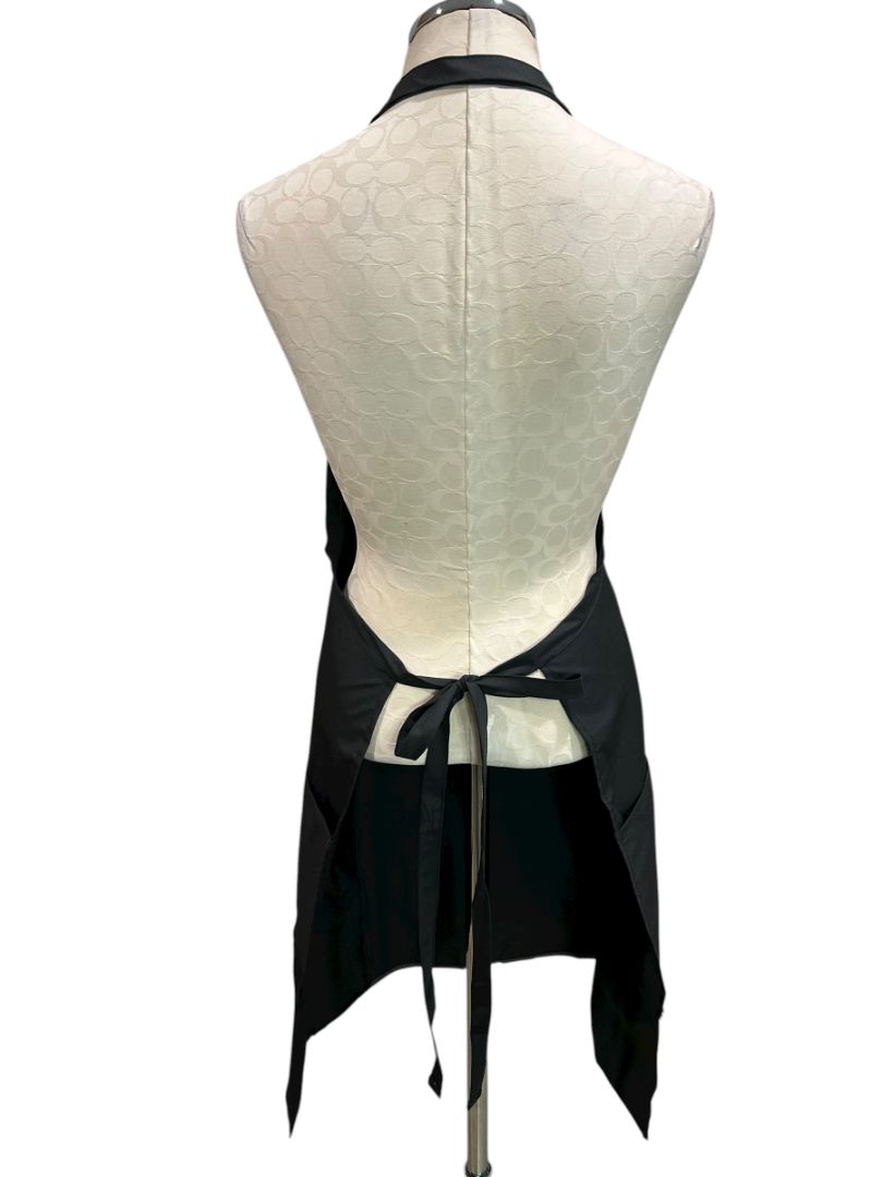 Betty Dain Hair Stylist Apron Bleachproof Black Gray Hourglass