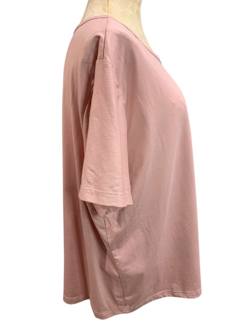 Size 3X Womens Pink Tshirt Sleep Shirt Super Soft Short Sleeve