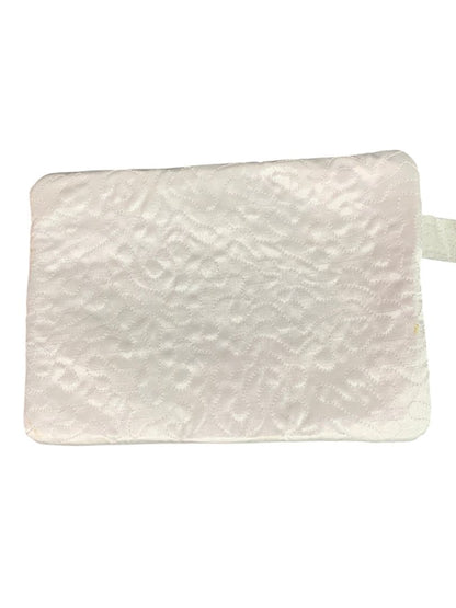 White Satin Bridal Wristlet Wallet Purse 7" x 4.75" New