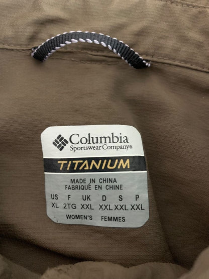 Size XL Columbia Titanium Womens OmniDry Jacket Snap Up