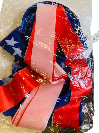 Vintage Windsock USA Patriotic Flag Boat New Old Stock Swivel Clip